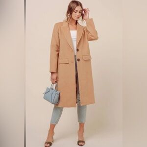 ASTR The Label ETTA Coat  in Camel size XL NEw With Tags